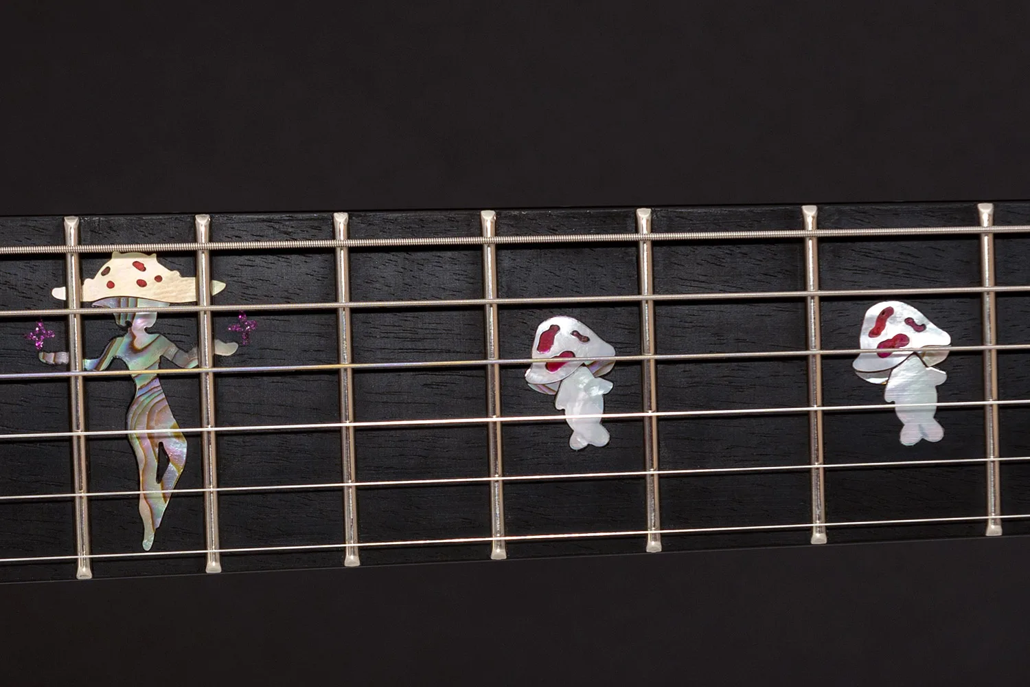 This guitar is called Mushy and was built by - Augustin is a luthier with over 15 years of experience, specializing in custom guitars