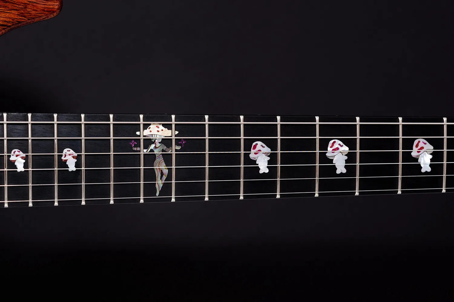 This guitar is called Mushy and was built by - Augustin is a luthier with over 15 years of experience, specializing in custom guitars
