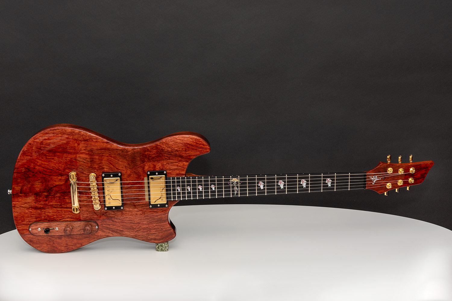 This guitar is called Mushy and was built by - Augustin is a luthier with over 15 years of experience, specializing in custom guitars