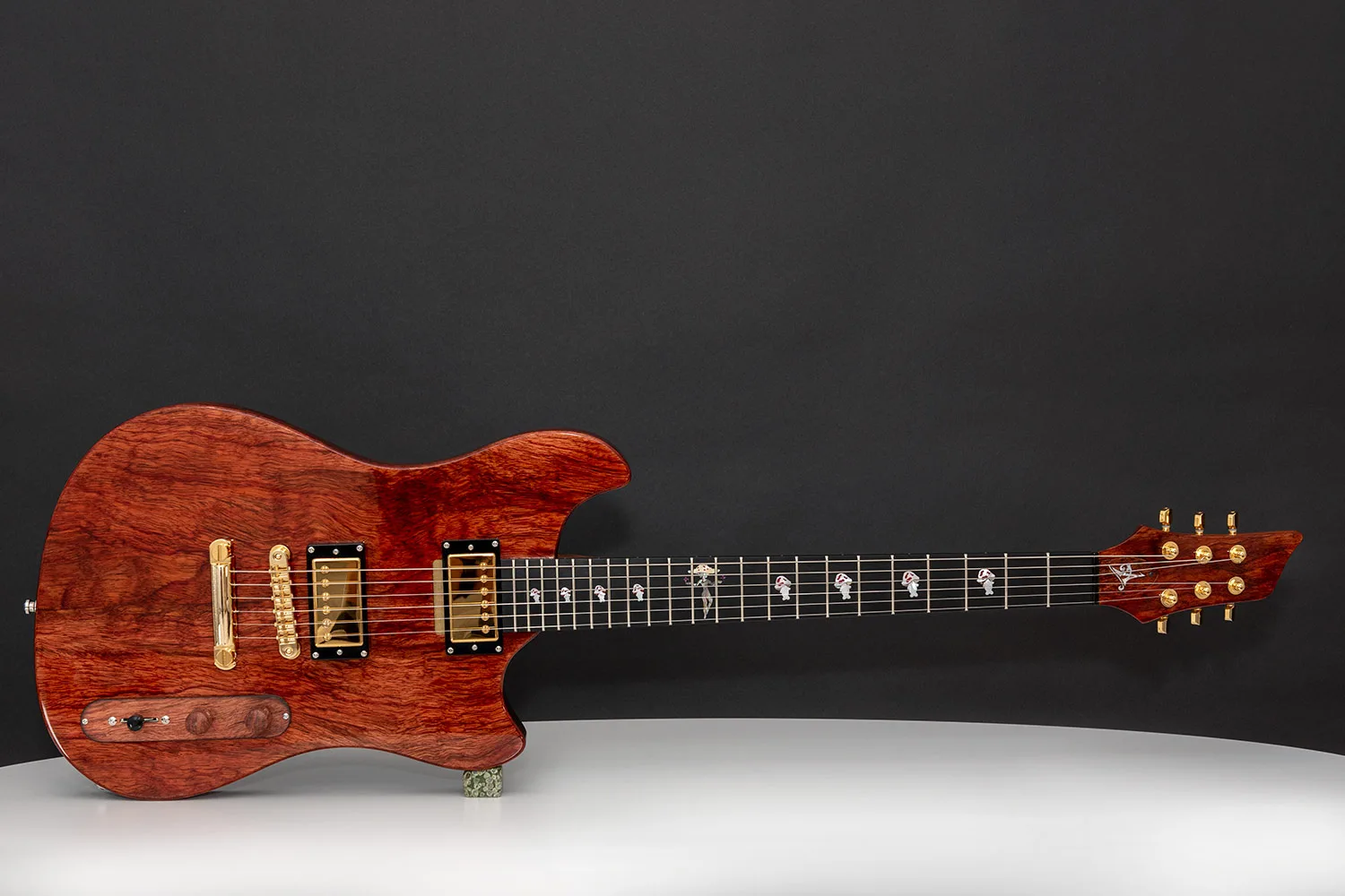 This guitar is called Mushy and was built by - Augustin is a luthier with over 15 years of experience, specializing in custom guitars