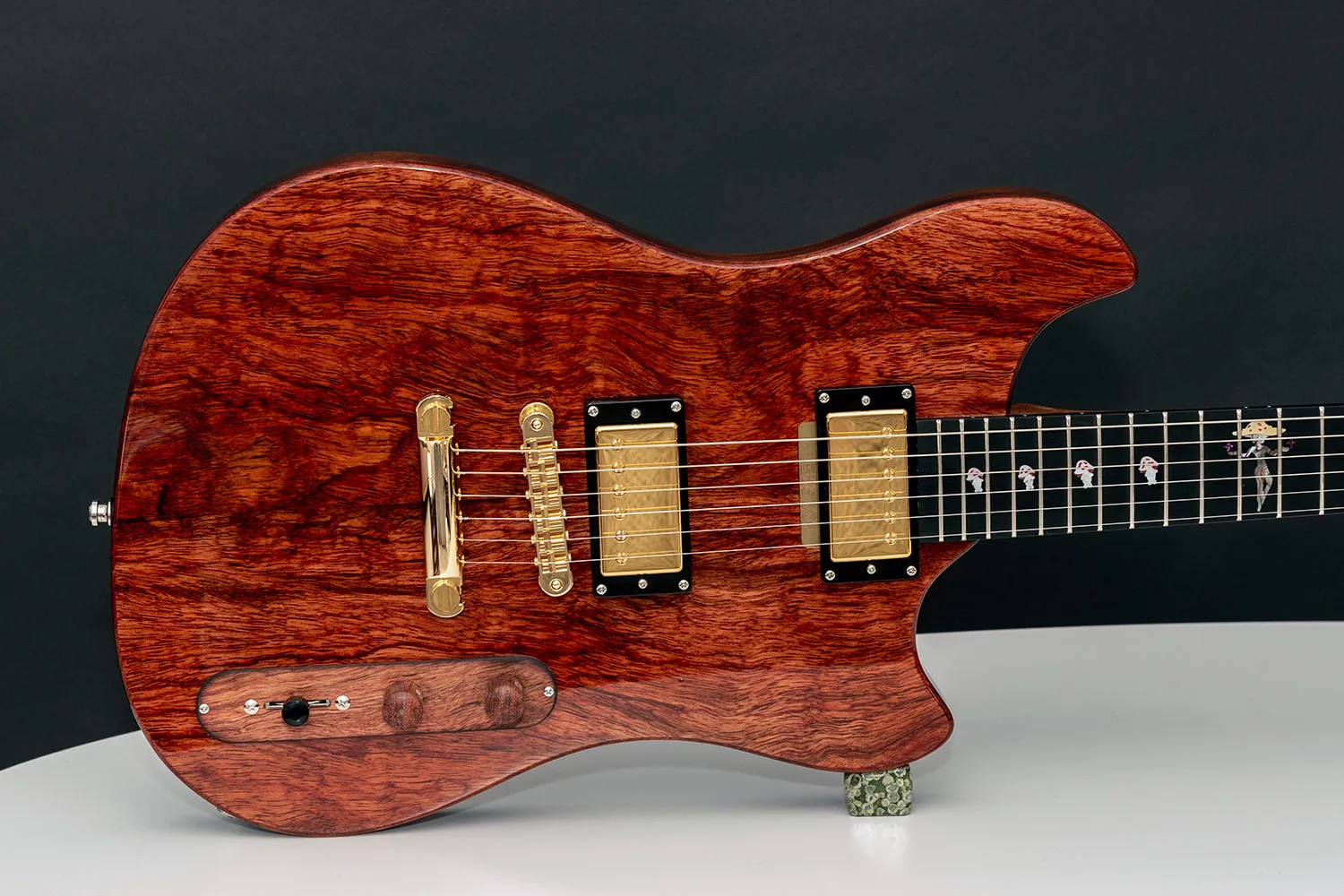 This guitar is called Mushy and was built by - Augustin is a luthier with over 15 years of experience, specializing in custom guitars
