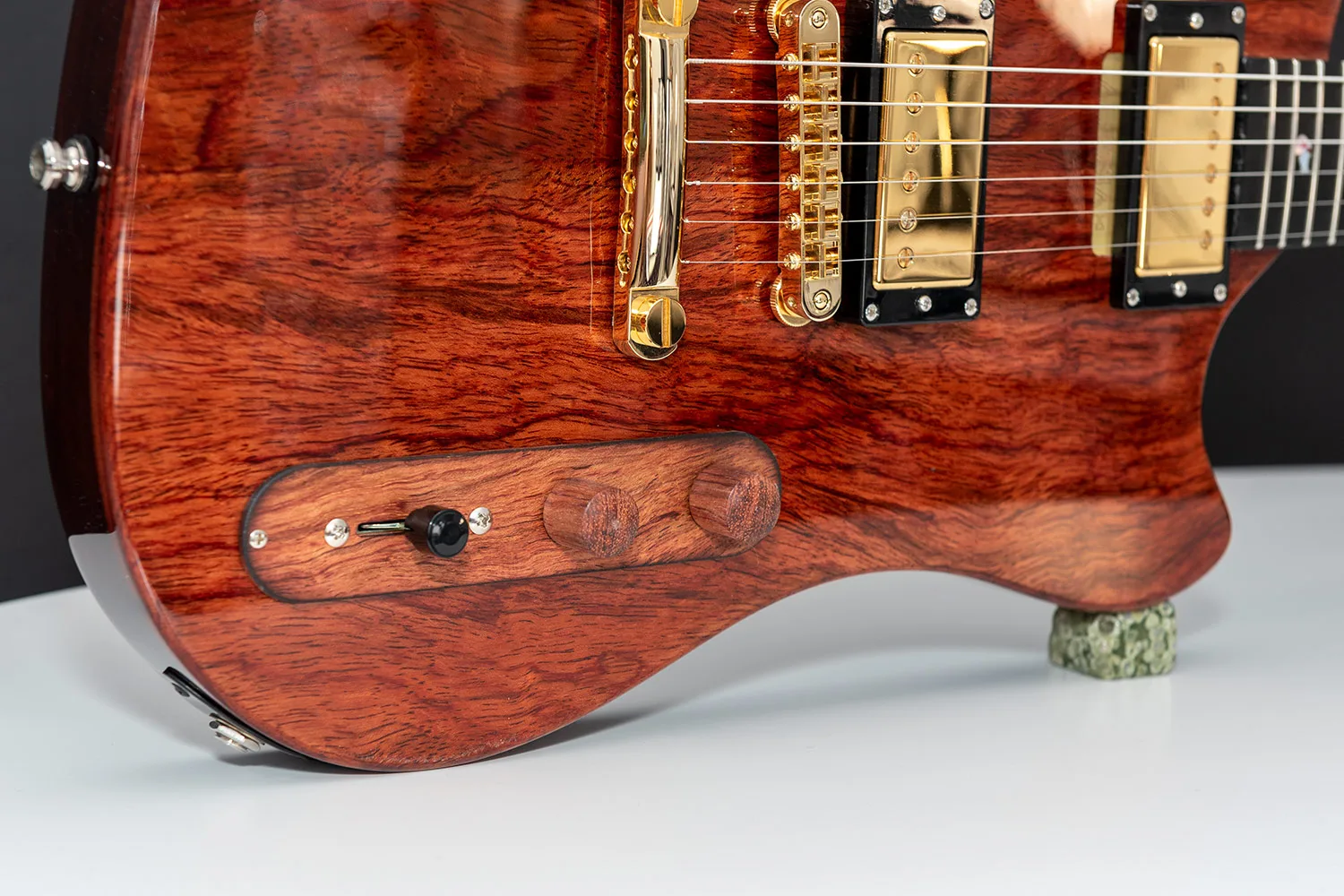 This guitar is called Mushy and was built by - Augustin is a luthier with over 15 years of experience, specializing in custom guitars