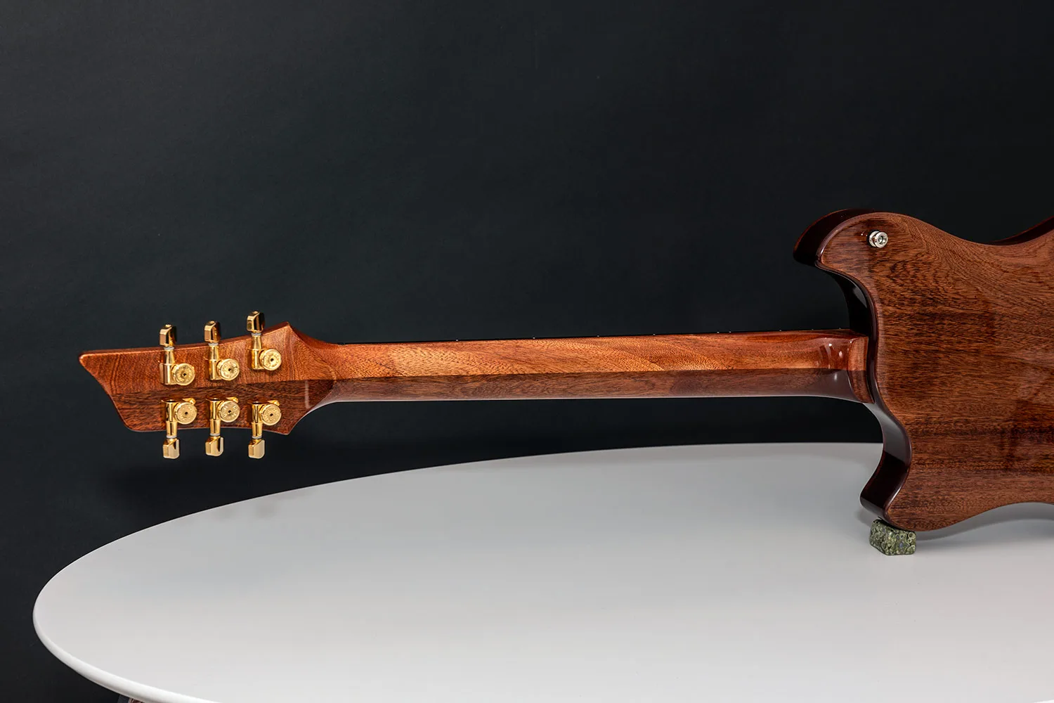 This guitar is called Mushy and was built by - Augustin is a luthier with over 15 years of experience, specializing in custom guitars